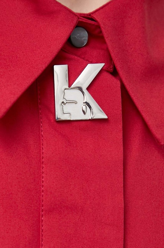 Бавовняна сорочка Karl Lagerfeld 240W1602 червоний