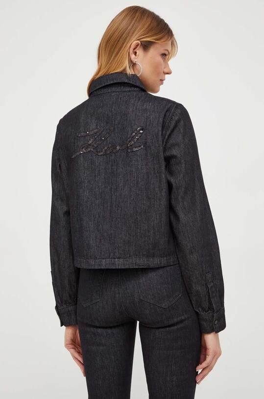 Odzież Karl Lagerfeld koszula jeansowa 240W1606 czarny