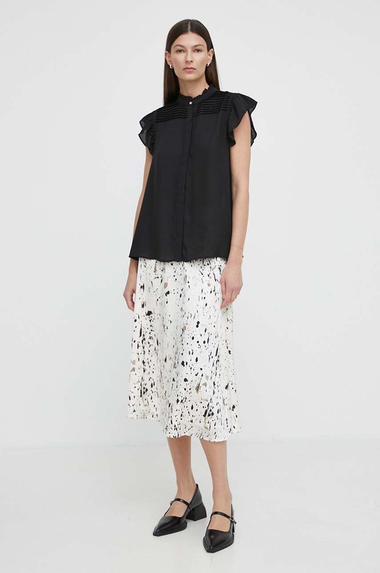 Bruuns Bazaar koszula CamillaBBNicole shirt BBW3774 czarny SS24