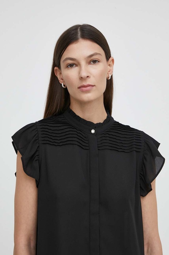 Bruuns Bazaar koszula CamillaBBNicole shirt czarny BBW3774