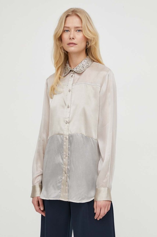 Πουκάμισο Bruuns Bazaar μπεζ BBW3838