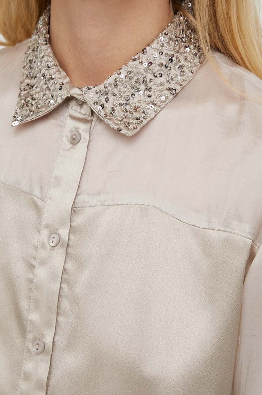 Πουκάμισο Bruuns Bazaar BBW3838 μπεζ