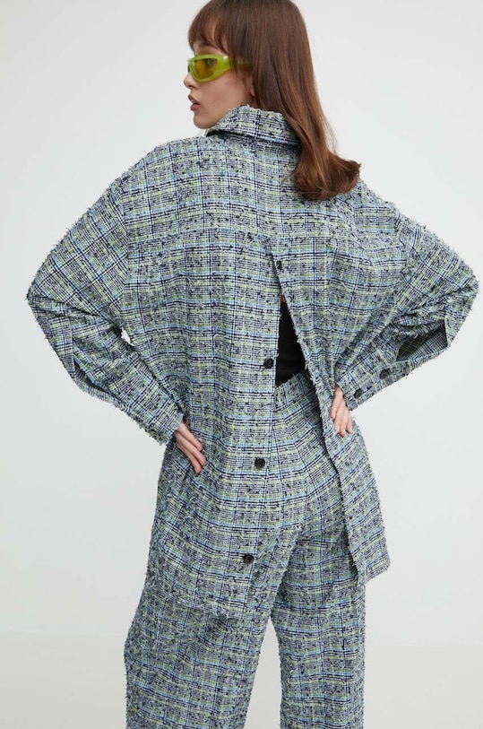 Stine Goya cămașă cu modele turcoaz SG5478