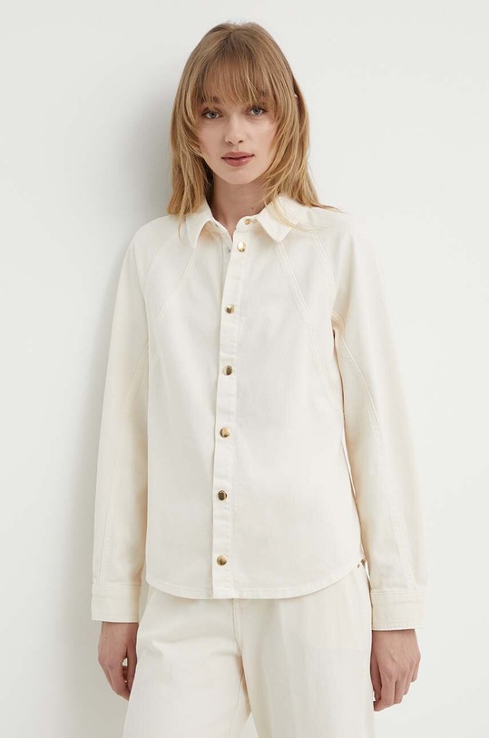 Πουκάμισο BA&SH TERRA με ελαστάν μπεζ 1E24TERR