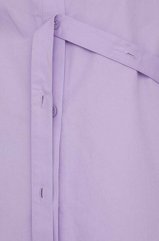 Памучна риза Stine Goya Martina Solid SG5801 виолетов