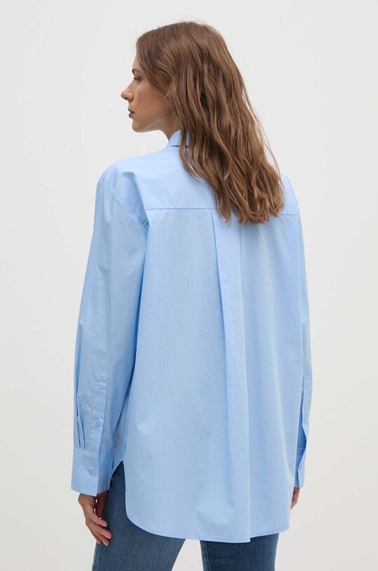 Oblečení Bavlněná košile Tommy Hilfiger WW0WW41410 modrá