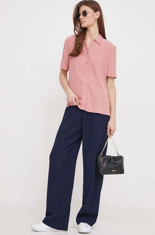 Рубашка Tommy Hilfiger WW0WW41831 розовый SS24