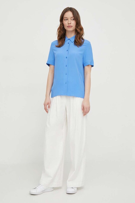 Tommy Hilfiger cămașă WW0WW41831 albastru SS24
