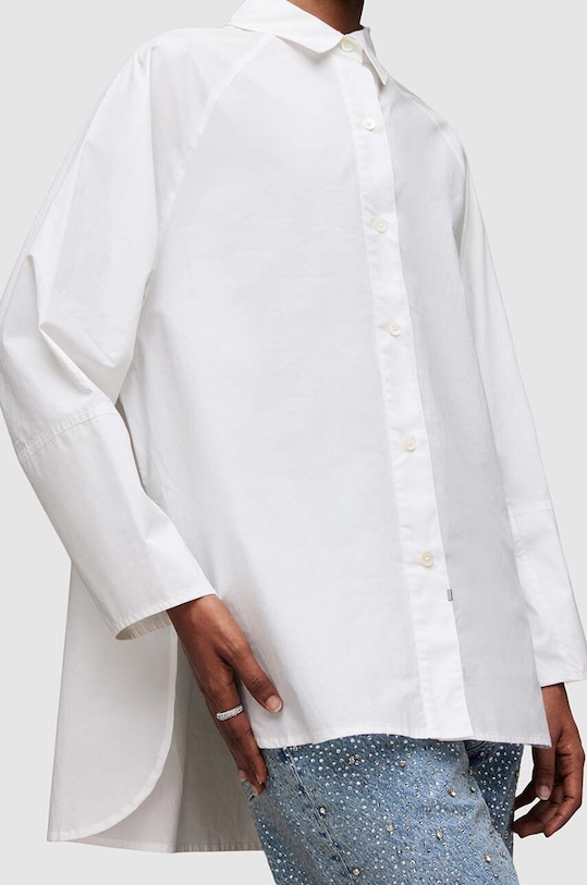 AllSaints camasa din bumbac Evie WH033Z alb
