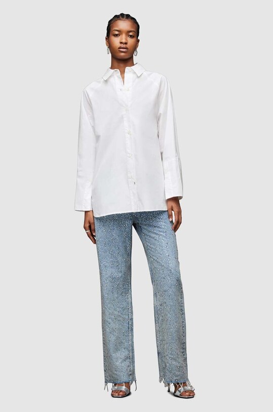 AllSaints camasa din bumbac Evie WH033Z