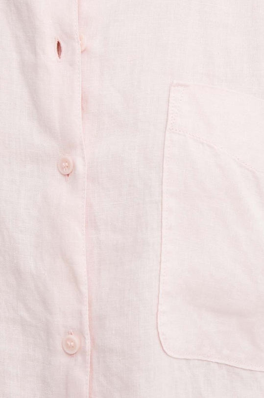 Tommy Hilfiger koszula lniana WW0WW41389 różowy