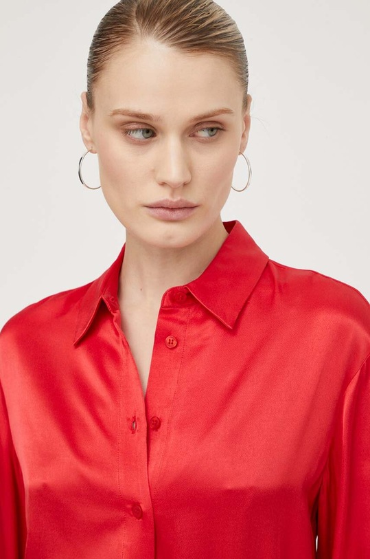 Samsoe Samsoe koszula SAMADISONI regular czerwony F24100143