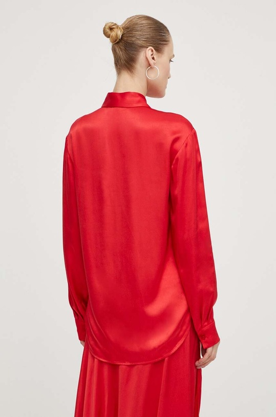 Odzież Samsoe Samsoe koszula SAMADISONI F24100143 czerwony