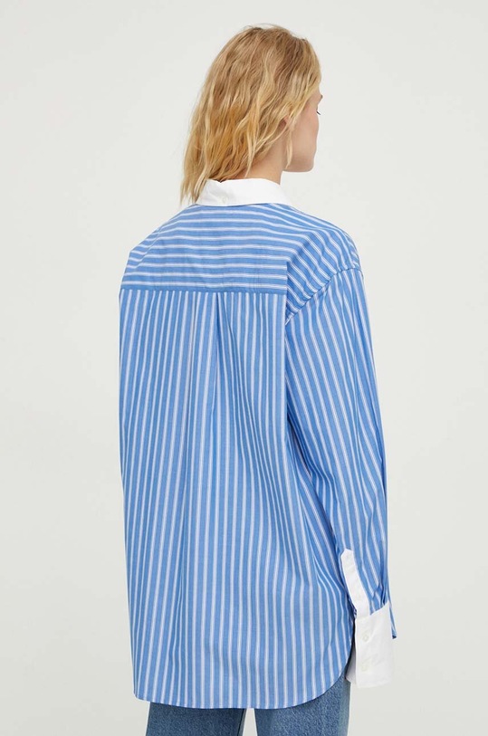 Ρούχα Βαμβακερό πουκάμισο Samsoe Samsoe F24100170 μπλε