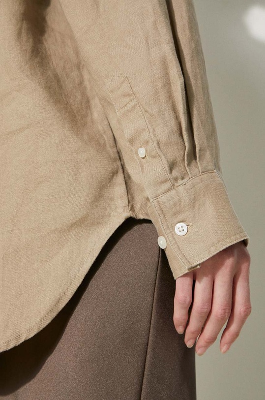 Сорочка з льону Samsoe Samsoe SALOVA F24100188