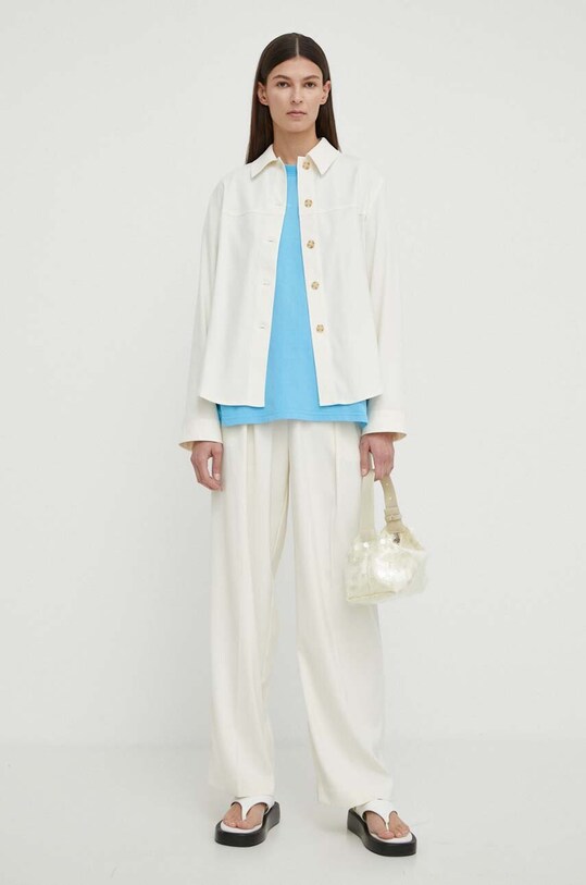 Košile Samsoe Samsoe ESMEL F23300164 béžová SS24