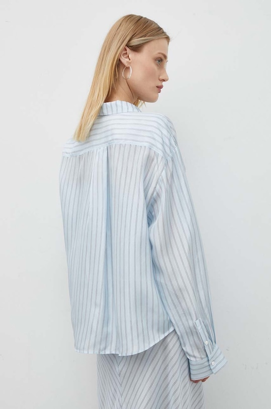 Odzież Herskind koszula jedwabna River River 5177980 niebieski