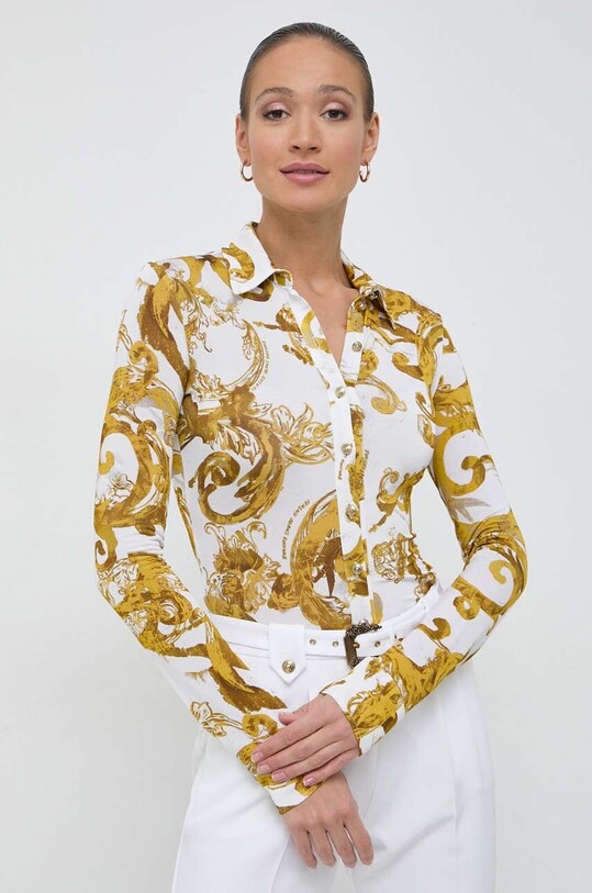 Versace Jeans Couture koszula wzorzyste biały 76HAL213