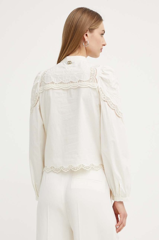 Odzież Twinset koszula bawełniana 241TT2081 beżowy