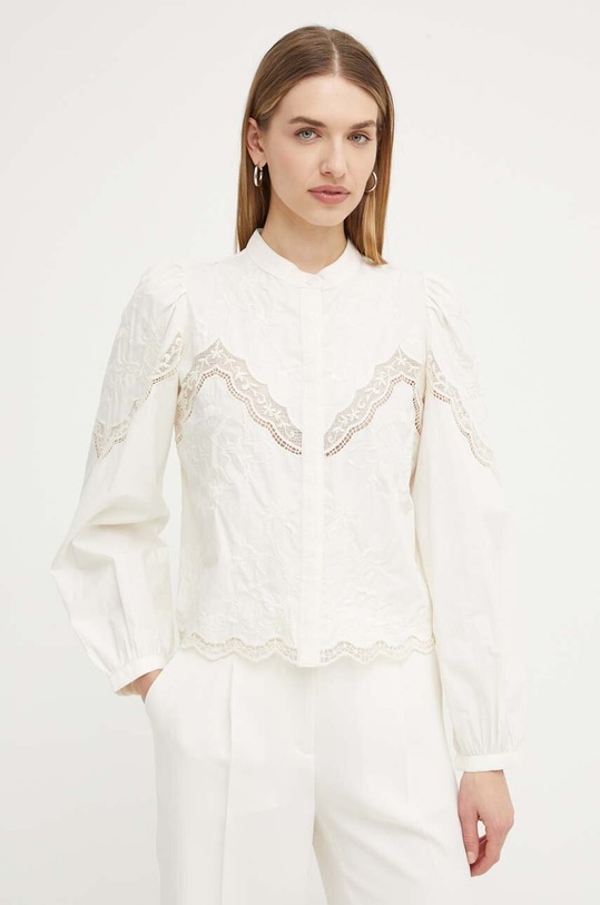 Twinset koszula bawełniana beżowy 241TT2081