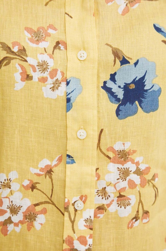 Lauren Ralph Lauren koszula lniana 200938933 żółty