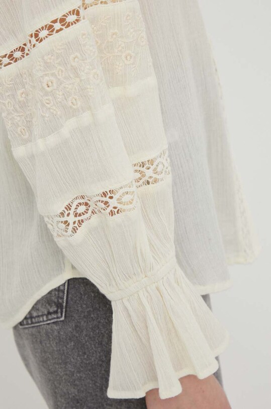 Lauren Ralph Lauren koszula bawełniana 200932819 beżowy