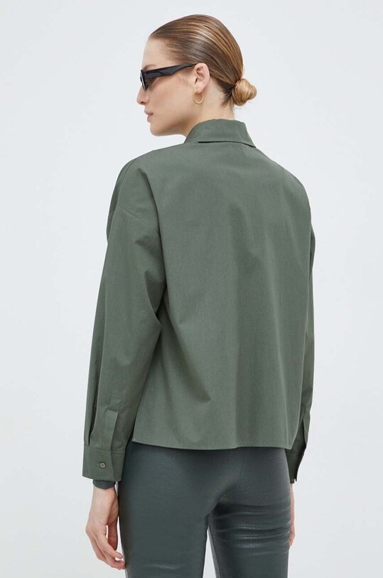 Odzież Weekend Max Mara koszula bawełniana 2415111011600 zielony