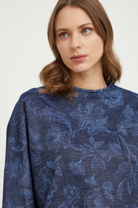 Weekend Max Mara bluzka jeansowa granatowy 2415111081600