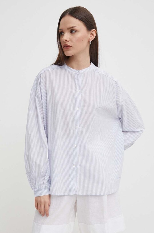 Pepe Jeans camasa din bumbac POLINA albastru PL304805
