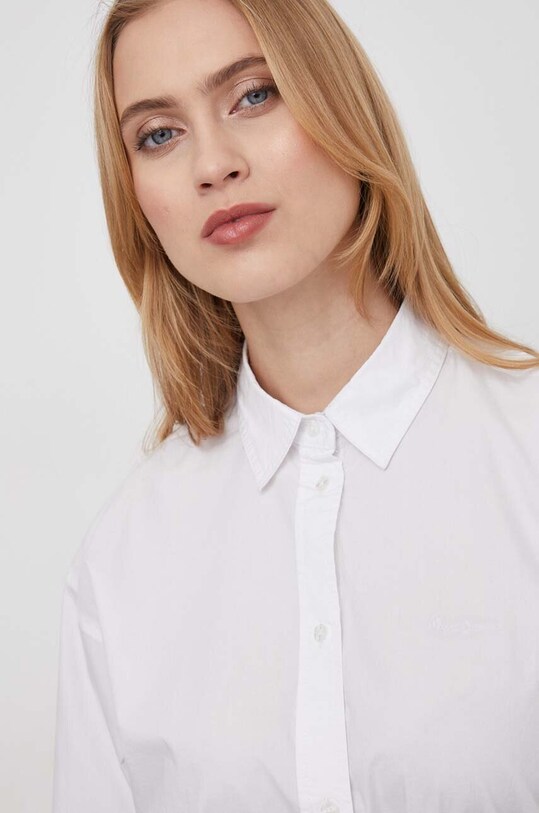 Bavlněná košile Pepe Jeans PAULA bílá PL304808