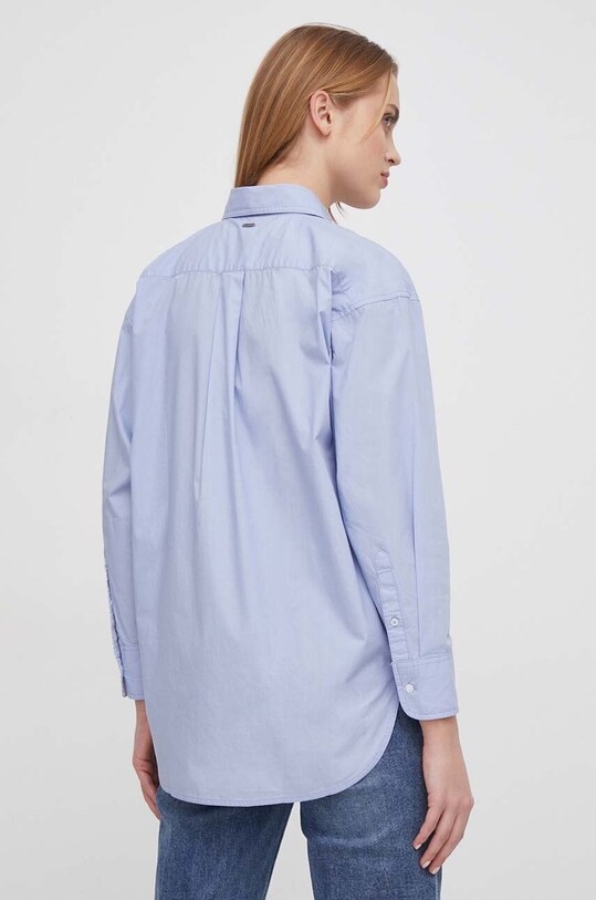 Îmbrăcăminte Pepe Jeans camasa din bumbac PL304808 albastru