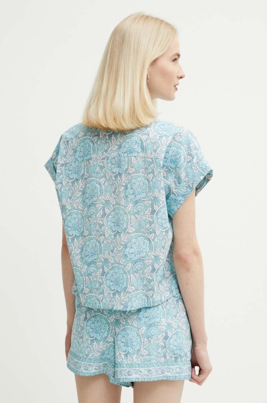 Odzież Pepe Jeans koszula bawełniana MER PL304812 niebieski