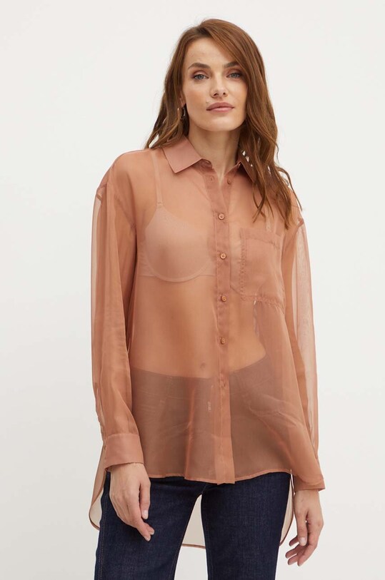 Сорочка MAX&Co. casual коричневий 2416111041200