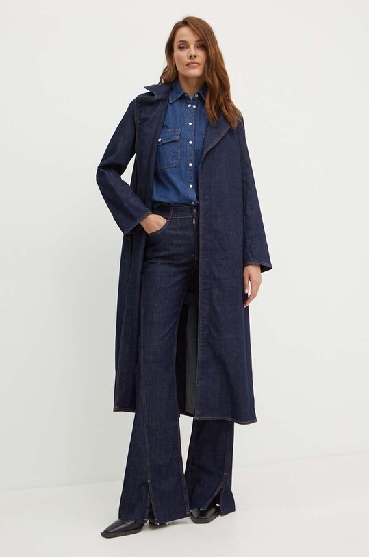 MAX&Co. camasa jeans 2416111042200 bleumarin SS24