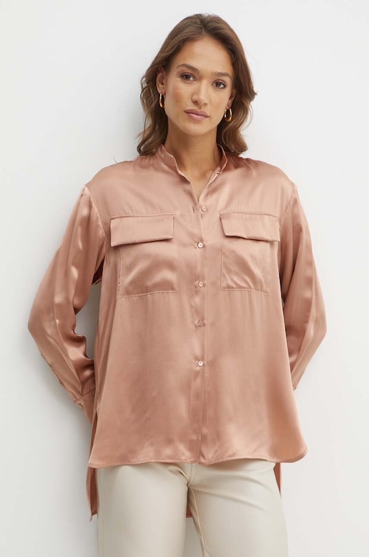 MAX&Co. koszula jedwabna casual różowy 2416111052200