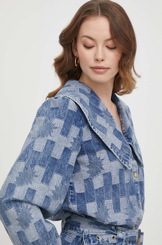 Barbour koszula jeansowa wzorzyste niebieski LSH1600