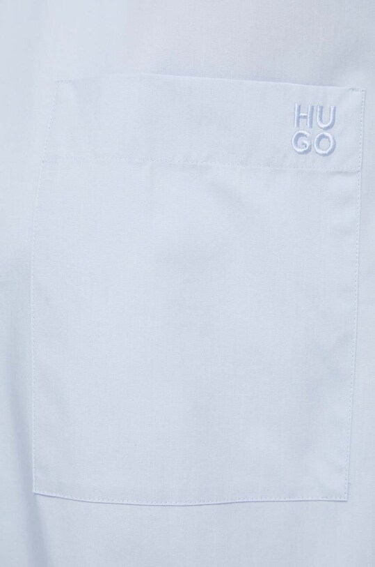 Бавовняна сорочка HUGO 50515741 блакитний