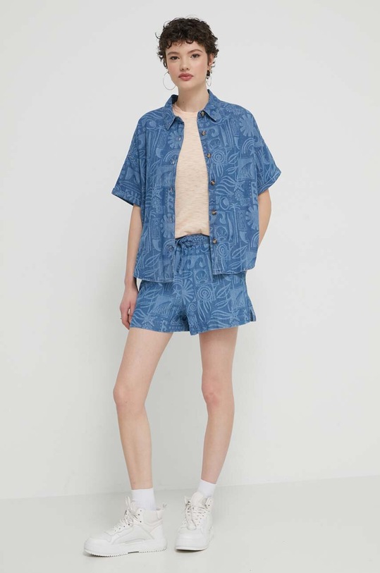 Roxy koszula jeansowa Beach Nostalgia ERJWT03621 niebieski SS24