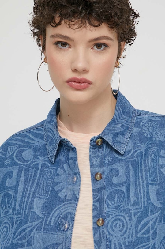 Odzież Roxy koszula jeansowa Beach Nostalgia ERJWT03621 niebieski