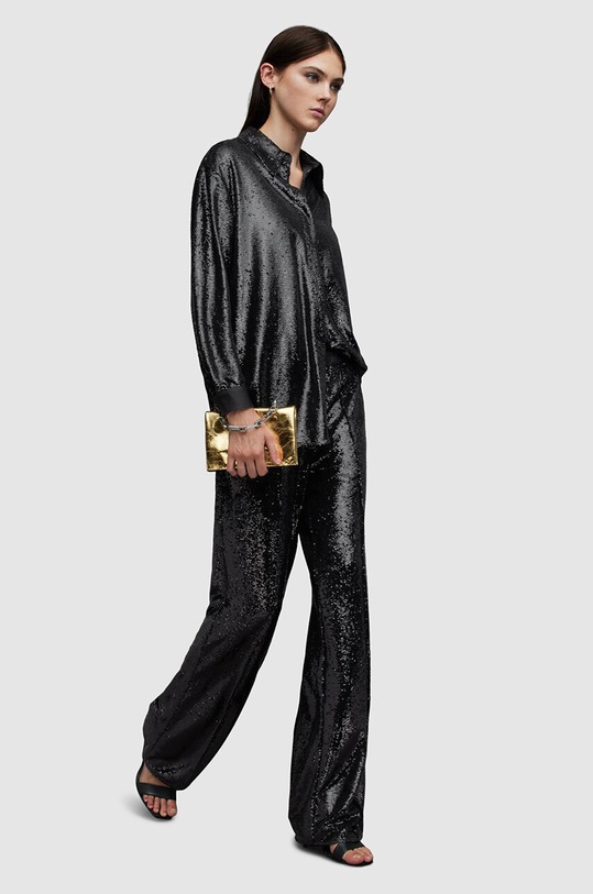 Košile AllSaints Charli W002PZ černá