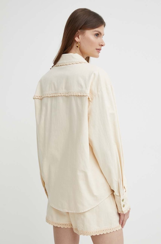 Дрехи Риза с лен Twinset 241TT2300 бежов