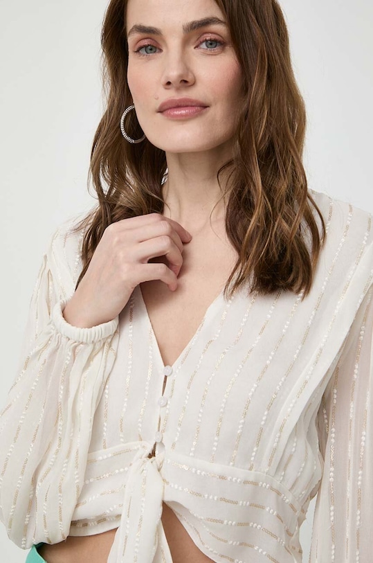 Twinset koszula casual beżowy 241TT2175