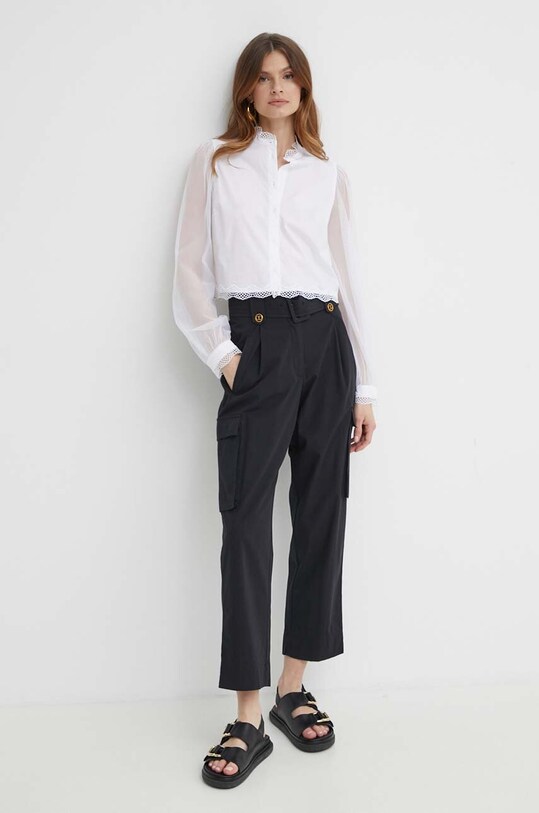 Twinset koszula bawełniana 241TT2041 biały SS24