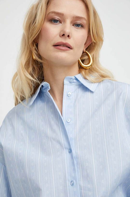 Bavlněná košile Twinset modrá 241TF2020