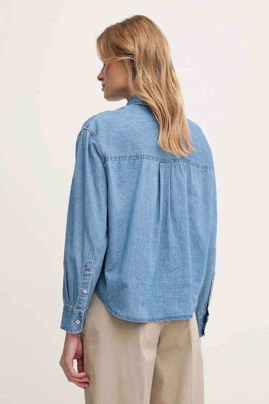 Îmbrăcăminte United Colors of Benetton camasa jeans 5DHJDQ07U albastru