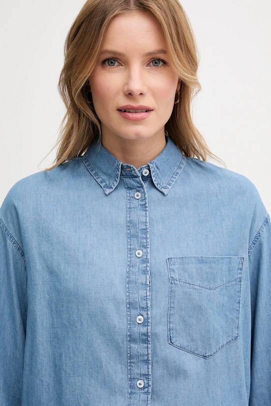 United Colors of Benetton camasa jeans 5DHJDQ07U albastru