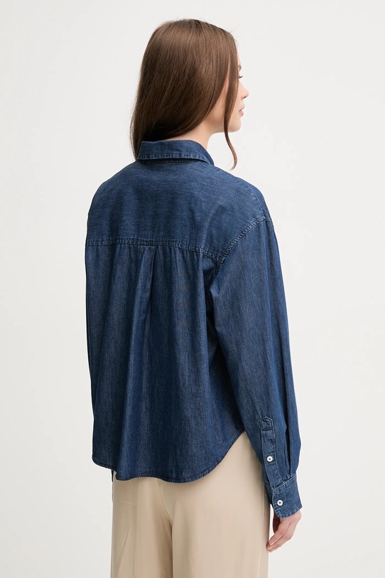 Oblečenie Rifľová košeľa United Colors of Benetton 5DHJDQ07U tmavomodrá