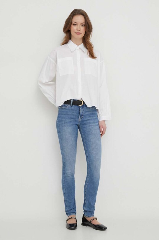 United Colors of Benetton camasa 5AWRDQ07W alb SS24
