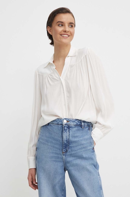 United Colors of Benetton camasa lung bej 54QUDQ08T