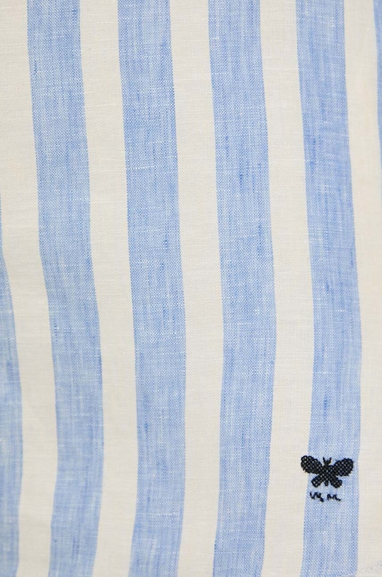 Weekend Max Mara koszula lniana 2415111022600 niebieski